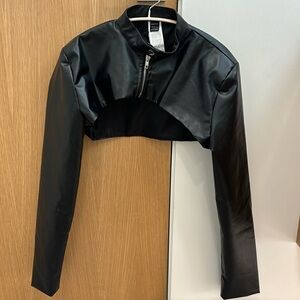 Vegan jacket, black, size L for woman
